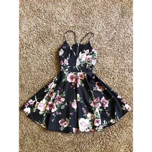 Racerback Floral Dress